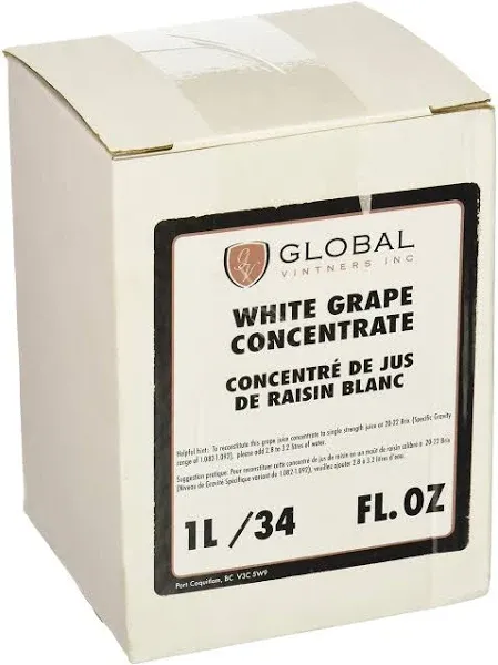 Home Brewing Supplies Winexpert White Grape Concentrate - 1 Liter