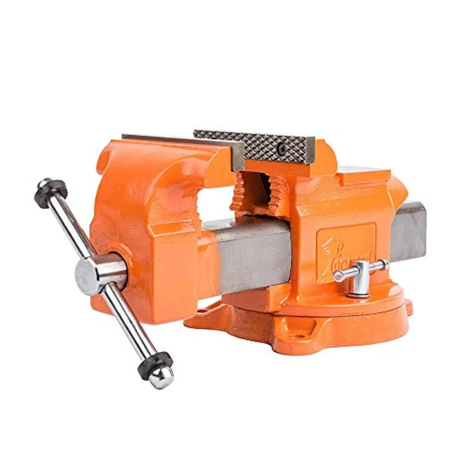 8 Inch Bench Vise Ductile Iron with Channel Steel and 360-Degree Swivel Base ...