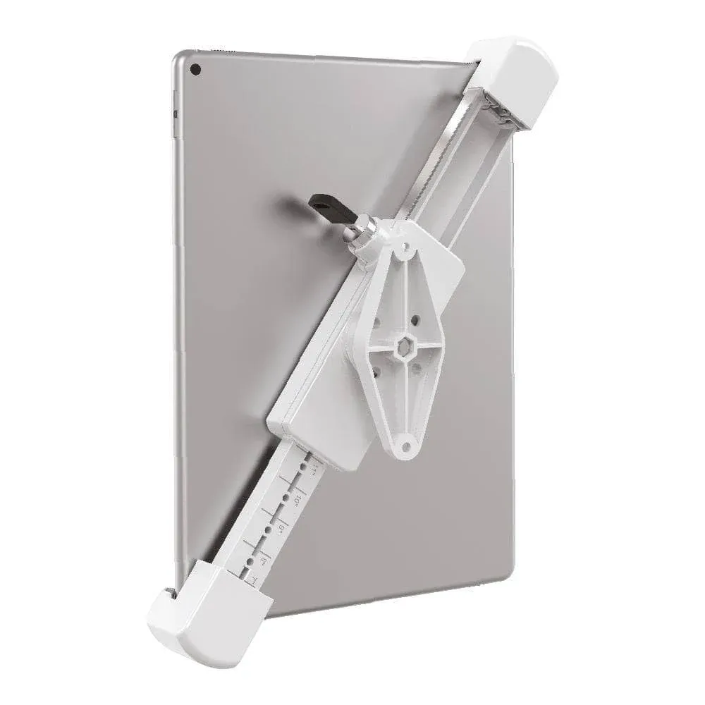 Barkan 7 in. - 14 in. Fixed Anti-Theft Tablet Wall Mount White Very Low Profile ...