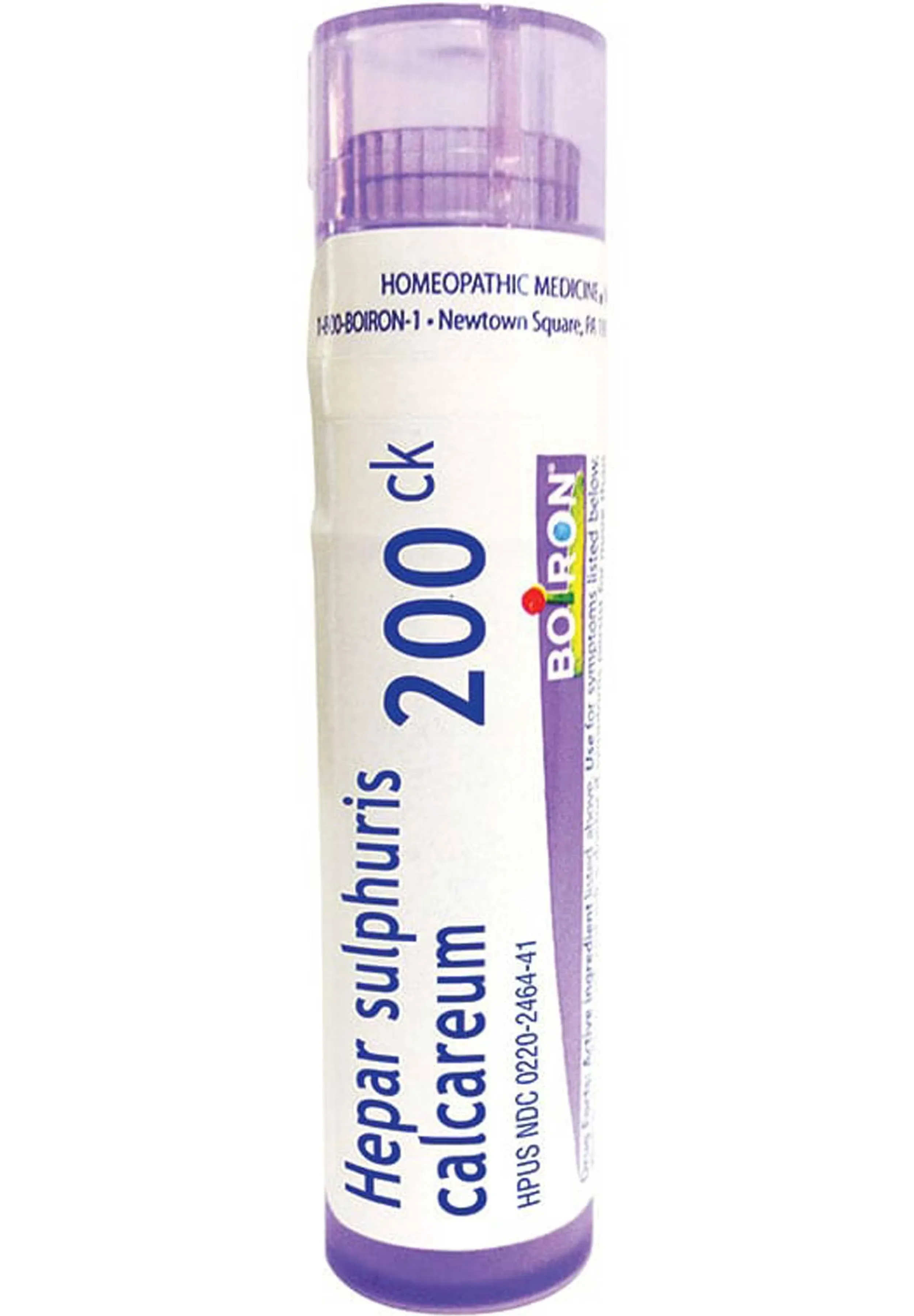 Boiron Hepar Sulphuris Calcareum 200CK, 80 Pellets, Homeopathic Medicine for Cough