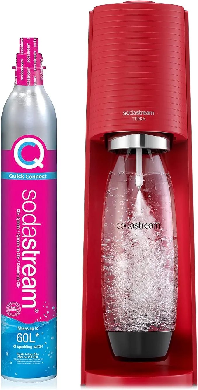 Sodastream Terra Sparkling Water Maker - Red