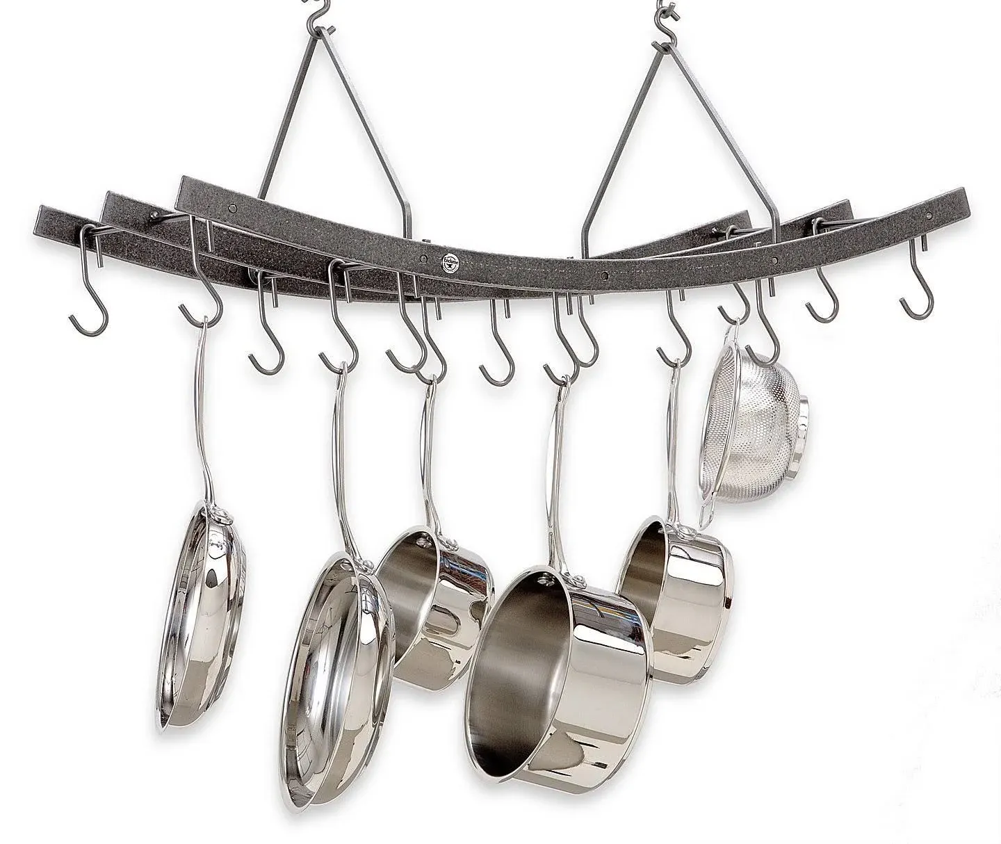 Enclume Reversible Arch Pot Rack - Hammered Steel