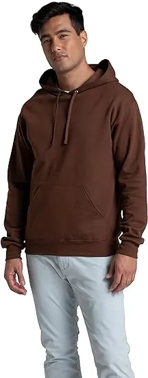 Fruit of The Loom Men's Eversoft Fleece Pullover Hoodie Sweatshirt, Sizes S-3xl, Brown