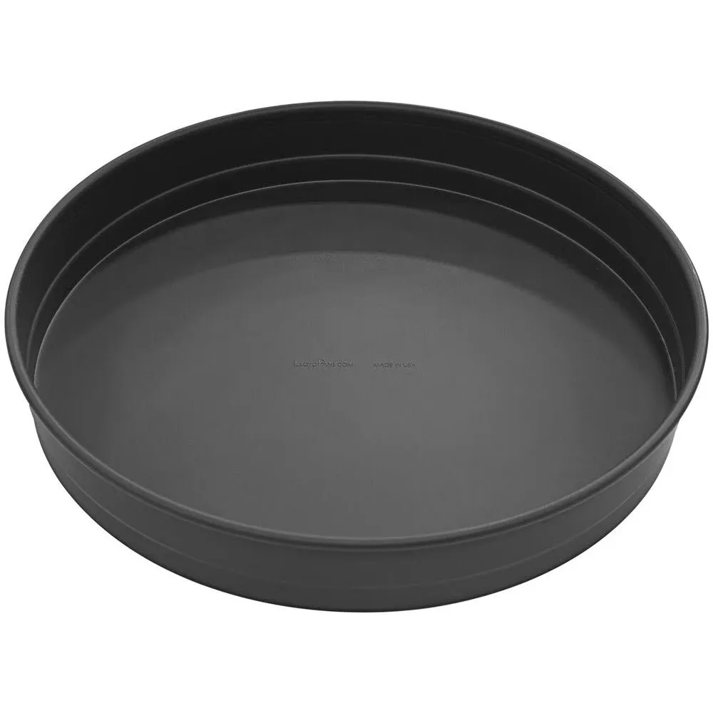 LloydPans Chicago Style Deep Dish Stacking Pizza Pans, Pre-Seasoned Tuff Kote (1, 8 X 2.25 inch)