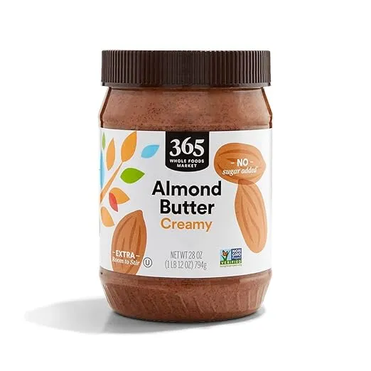 365 by Whole Foods Market, Organic Creamy Almond Butter, 16 Ounce