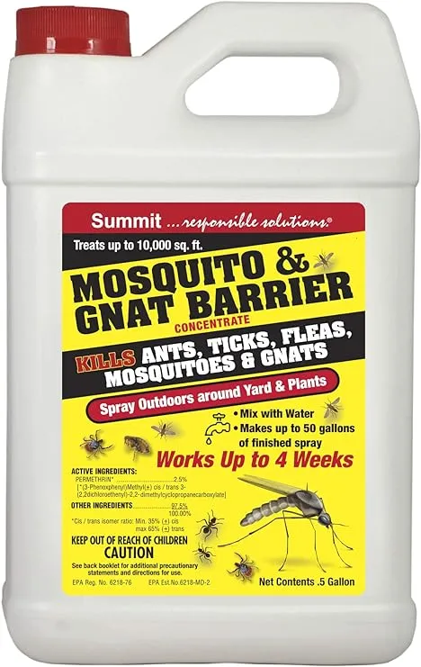 Summit Mosquito & Ant Barrier Spray Concentrate, 64 oz.,Natural