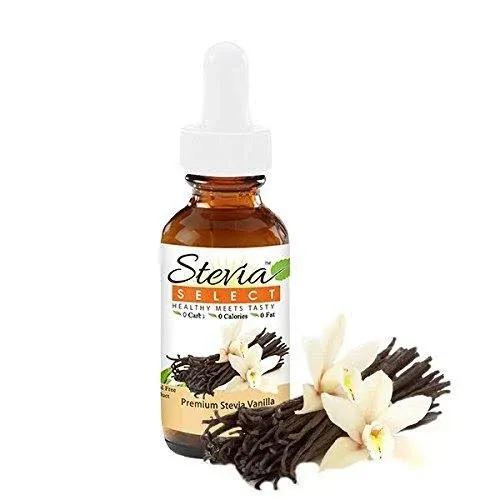 Stevia Select Vanilla Pure Stevia Extract - Liquid Zero Calorie Sweetener - All Natural Liquid Stevia Extract Sweetener Liquid - Keto Sugar Stevia Liquid - Keto Sweetener & Sugar Alternative 2 Oz