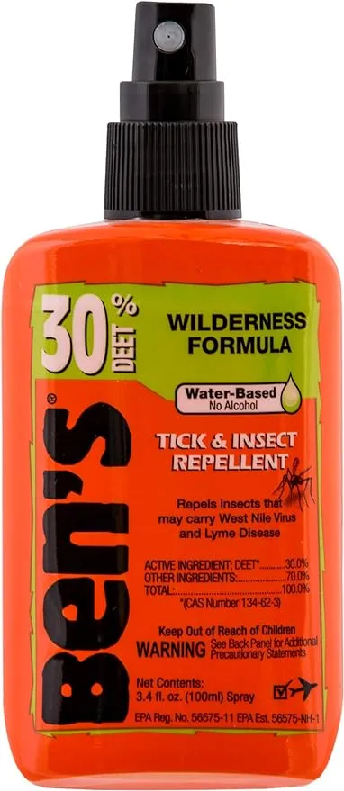 Bens Tick & Insect Repellent, Water-Based, Spray - 3.4 fl oz