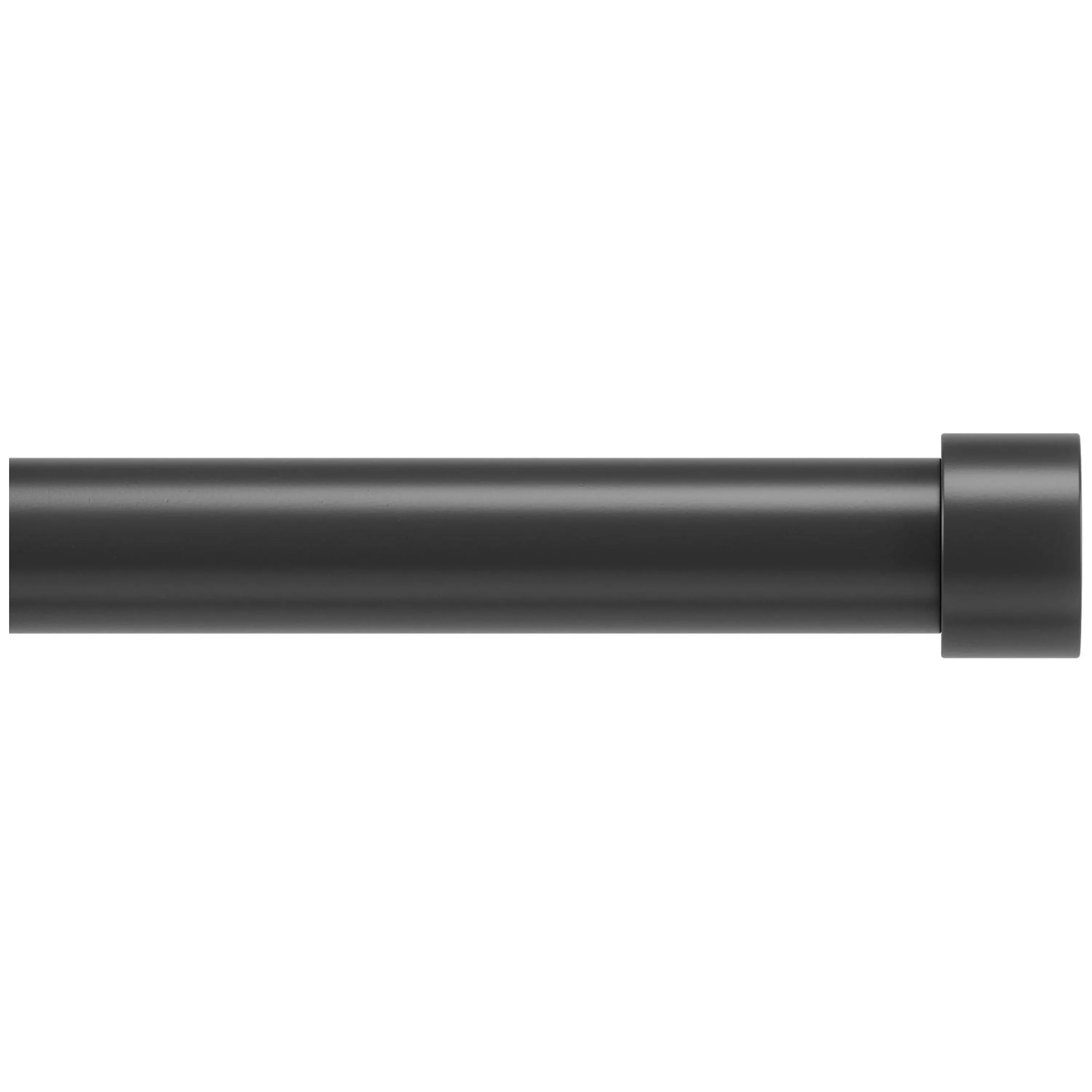 Umbra Cappa Adjustable Window Curtain Rod, Brushed Black