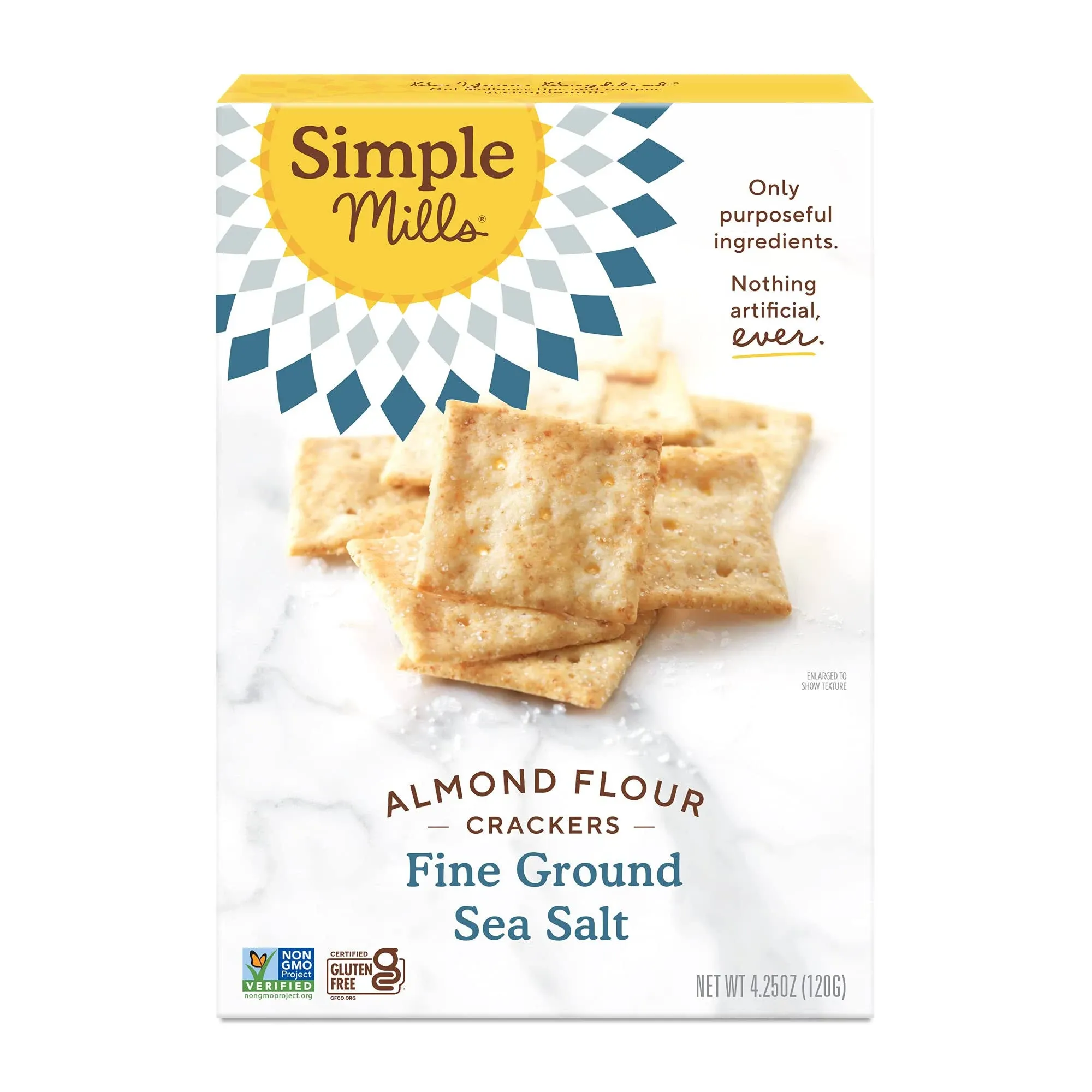 Simple Mills Almond Flour Crackers, Farmhouse Cheddar Snack Packs - Gluten Free, Healthy Snacks, 4.9 Ounce (Pack of 3)