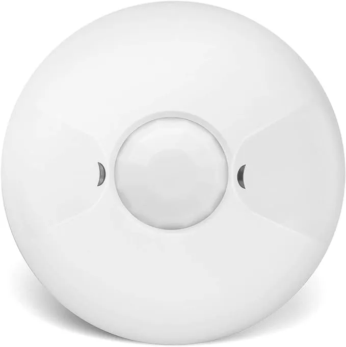 ENERLITES - MPC-50V-STICKER Ceiling Occupancy Sensor by PIR Ceiling Sensor for Junction Box Installation, MPC-50V, White