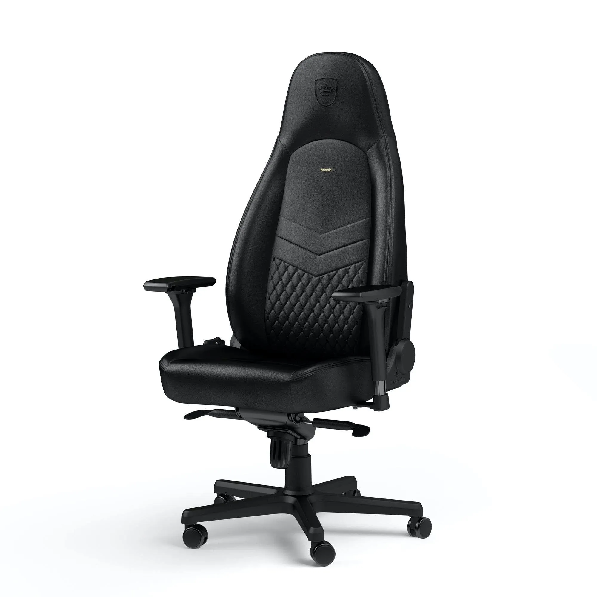 noblechairs ICON Gaming Chair and Office Chair with Lumbar Support, Real Leather, Black