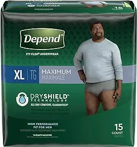 Depend FIT-FLEX Adult Underwear Pull On X-Large Disposable Heavy Absorbency, 47930 - CASE of 30