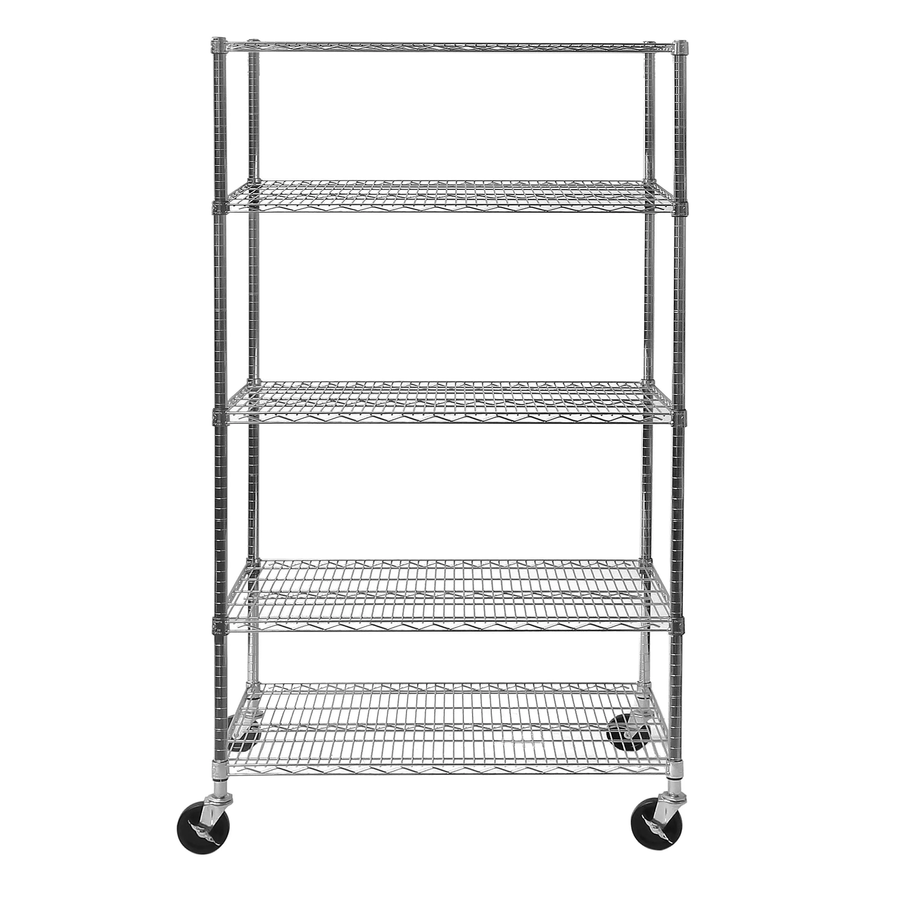 Seville Classics 5-Tier Steel Wire Shelving, 30&#034; W x 14&#034; D x 61.5&#034; H