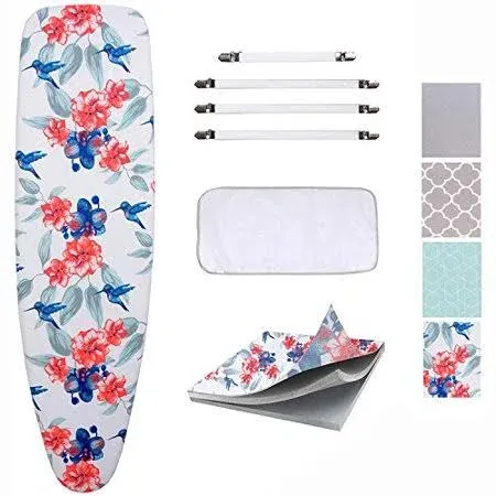 SUNKLOOF Scorch Resistance Ironing Board Cover and Pad Resists Scorching and ...