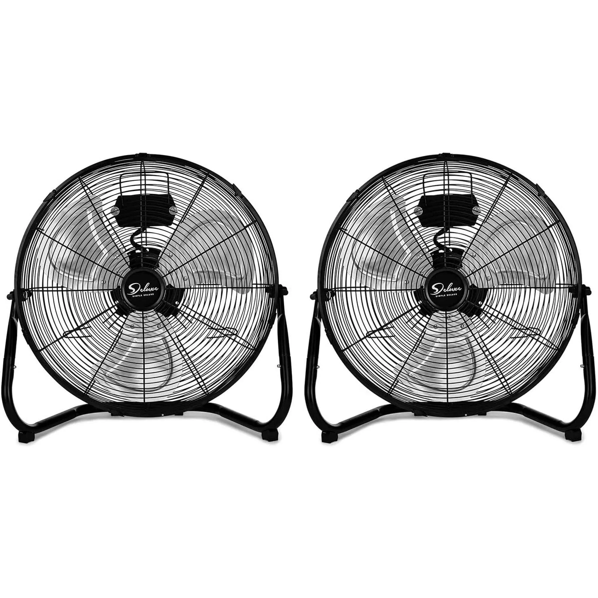 20 Inch 3-Speed High Velocity Heavy Duty Metal Industrial Floor Fans Oscillating