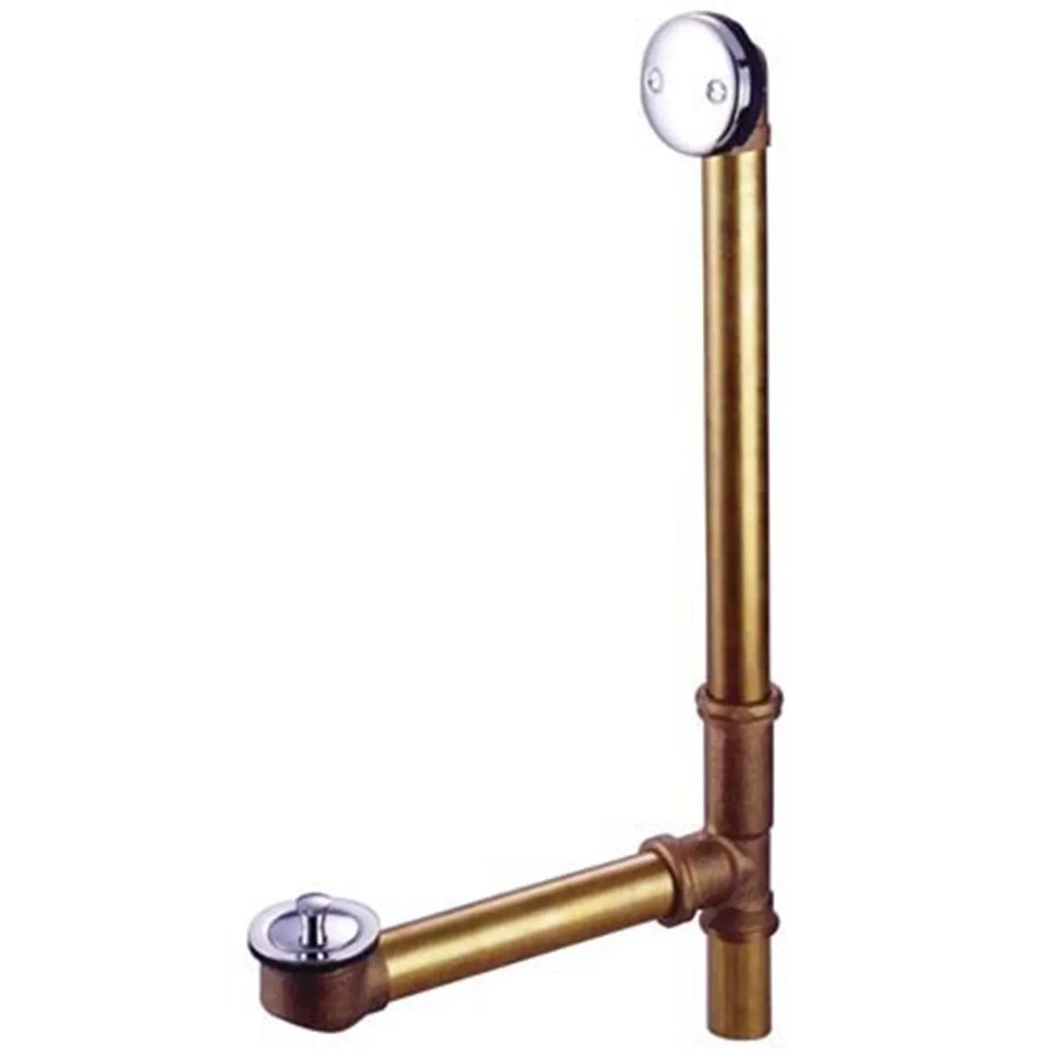 Made To Match DLL3181 23-Inch Brass Lift and Turn Tub Waste and Overflow, Polished Chrome