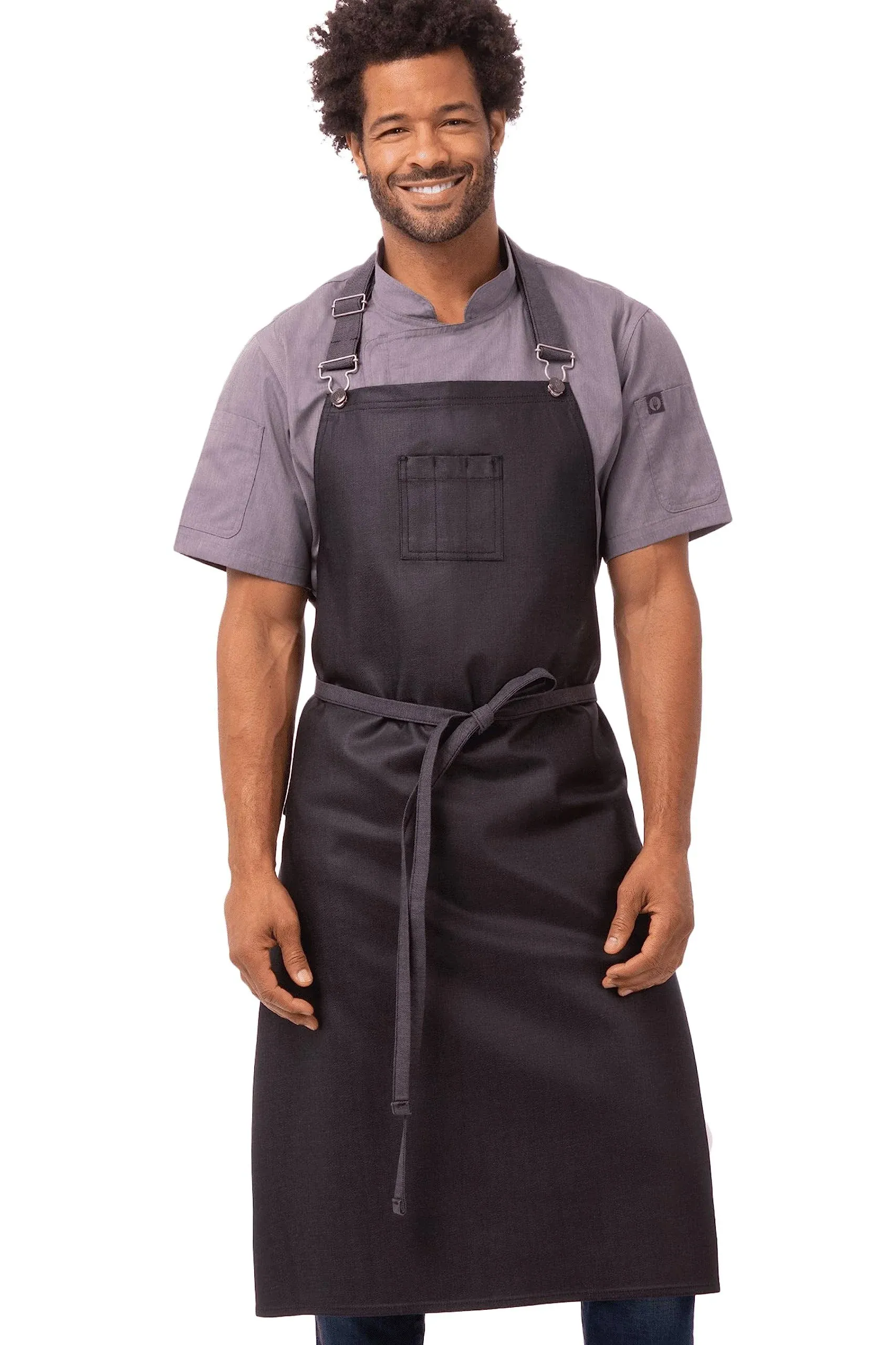 Chef Works Unisex Boulder Chefs Bib Apron (ABCWT001)