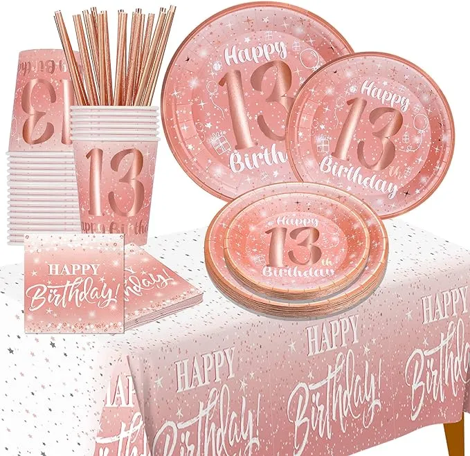 Jenlion 13th Birthday Decorations for Girls