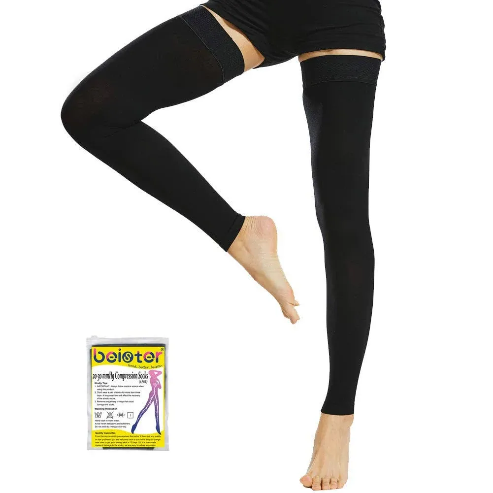 Beister Thigh High Footless Compression Sleeves