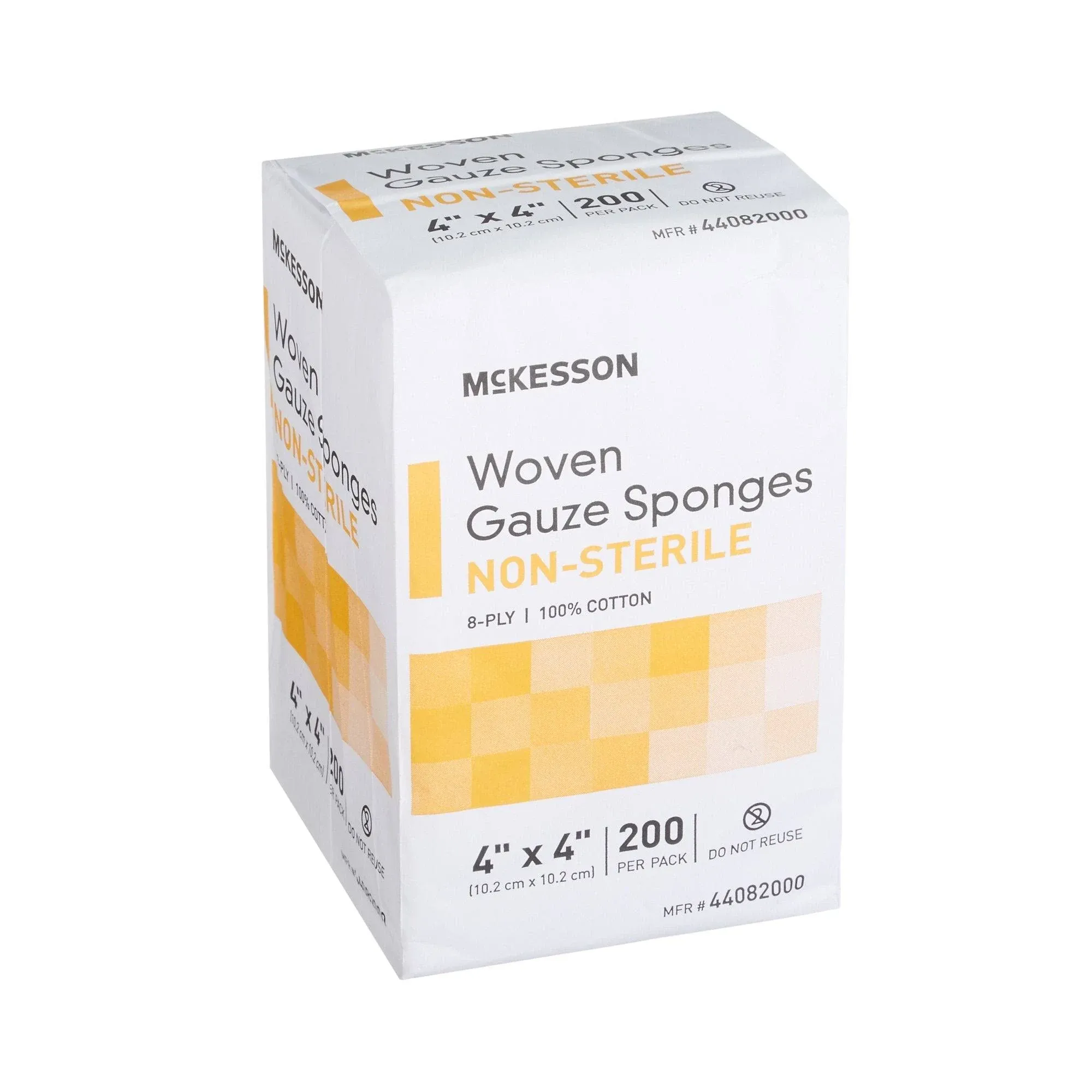 McKesson Cotton Gauze Sponge 8-Ply 200 Pack