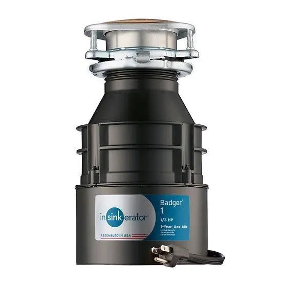 Insinkerator 1/3 HP Garbage Disposal Badger 1