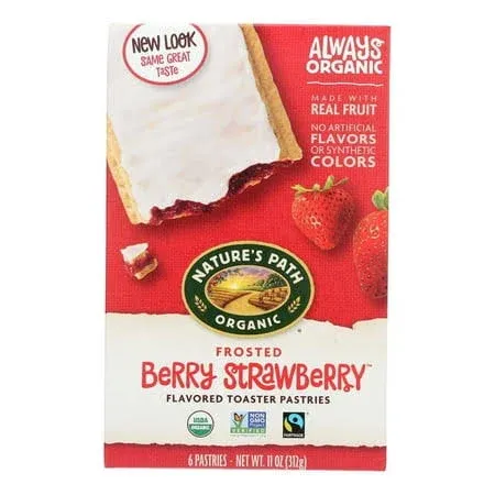 Nature's Path Strawberry Frosted Toaster Pastry, 11 oz - Case of 12