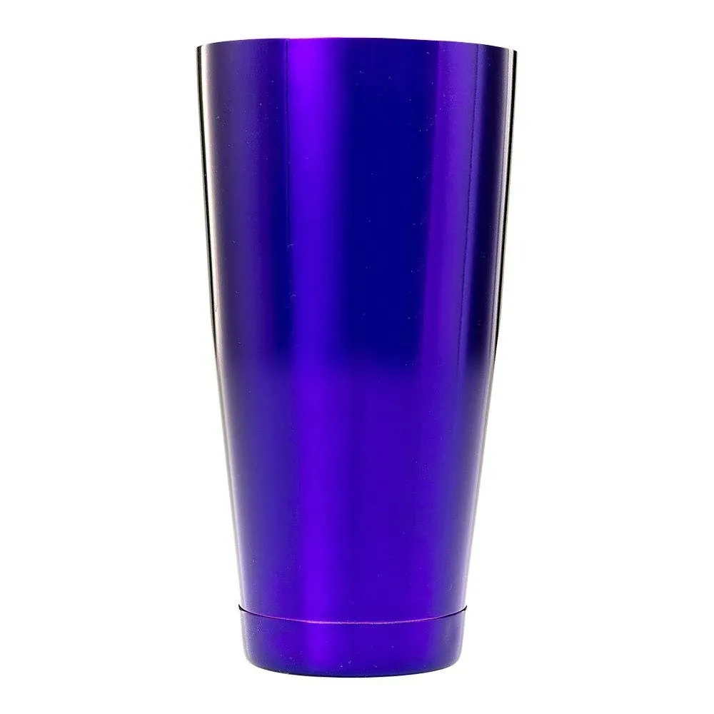 Barfly(R) Shaker, 28 oz., 3-1/2in. dia.x 5in.H, capped bottom, 18/8 stainless steel core, purple exterior