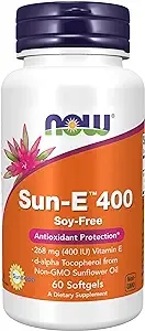 NOW Foods, Sun-E 400, 268 mg (400 IU), 60 Softgels