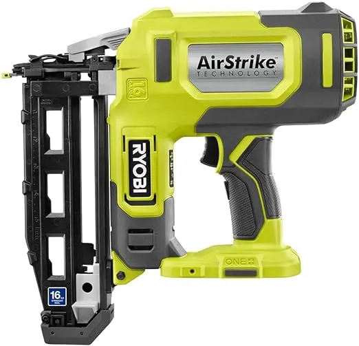 Ryobi One 18V 16-Gauge Cordless Airstrike Finish Nailer Tool Only P326 Green at MechanicSurplus.com