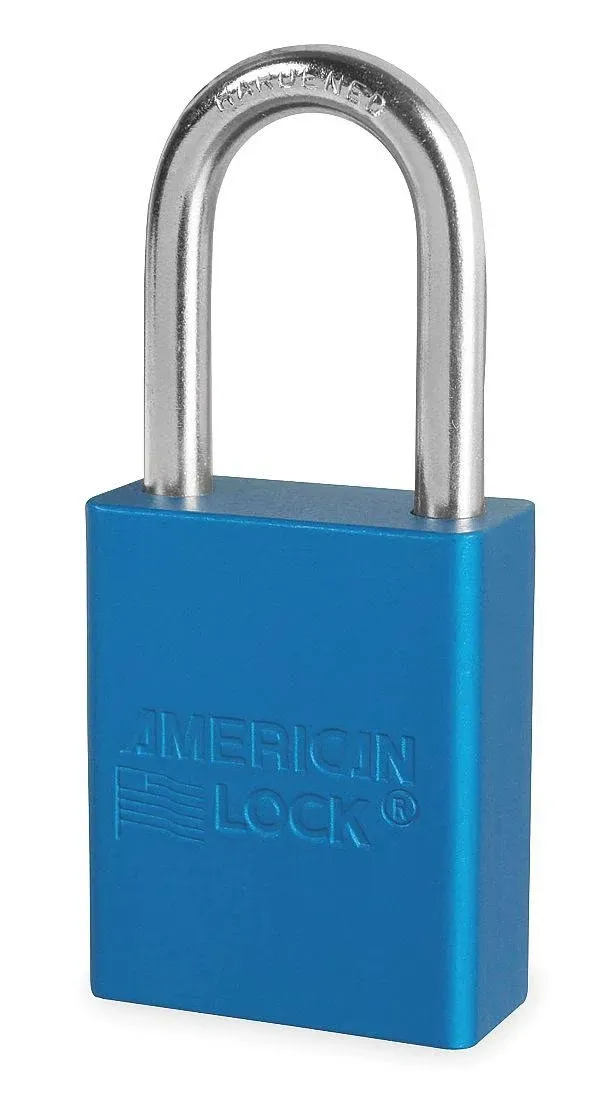 American Lock A1106KABLU Safety Lockout Padlock Blue Keyed Alike