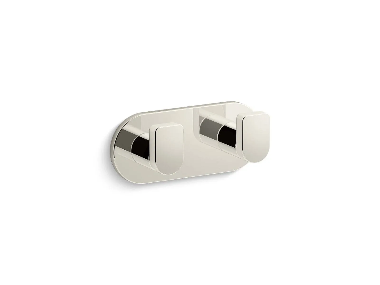 Kohler 73146 Composed Double Robe Hook - Vibrant Brushed Nickel