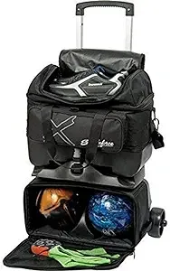 KR Strikeforce Hybrid X 4 Ball Roller Stackable Black Bowling Bag