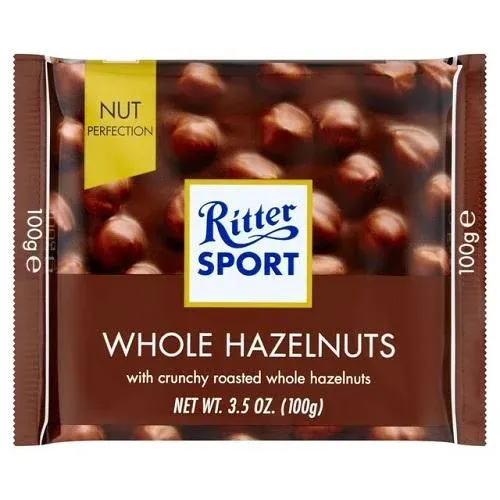 Ritter Sport Milk Chocolate with Whole Hazelnuts