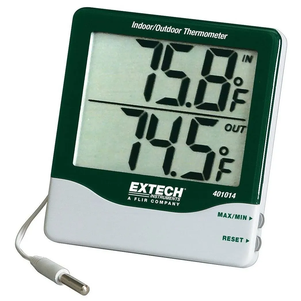 Extech Big Digit Indoor/Outdoor Thermometer 401014A