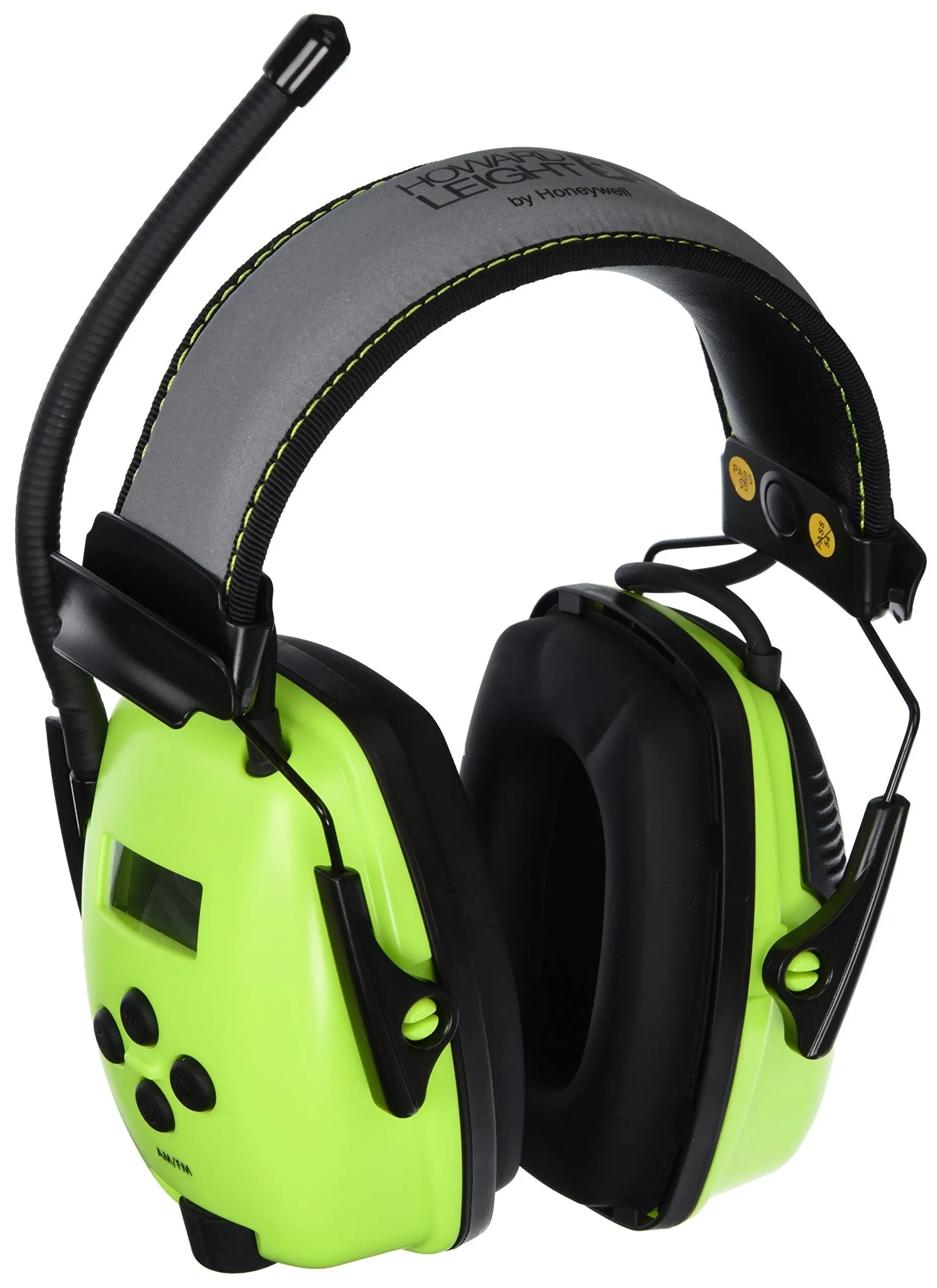 Sync Hi-Vis Digital AM/FM Radio Earmuff, 25 dB, Hi-Vis Green