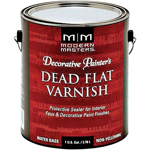 1 gal Modern Masters DP609 Clear Decorative Painter's Acrylic Dead Flat Varnish