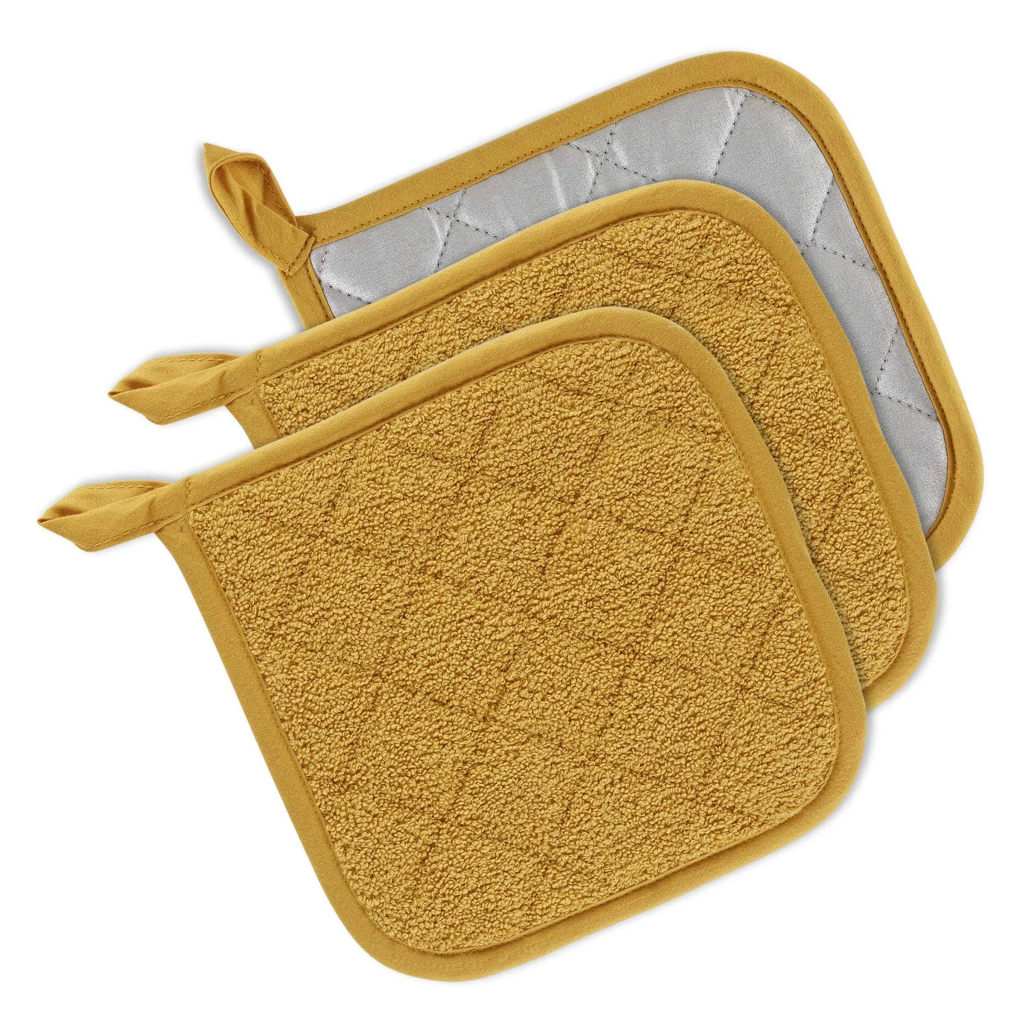 Honey Gold Terry Potholder (Set 3)