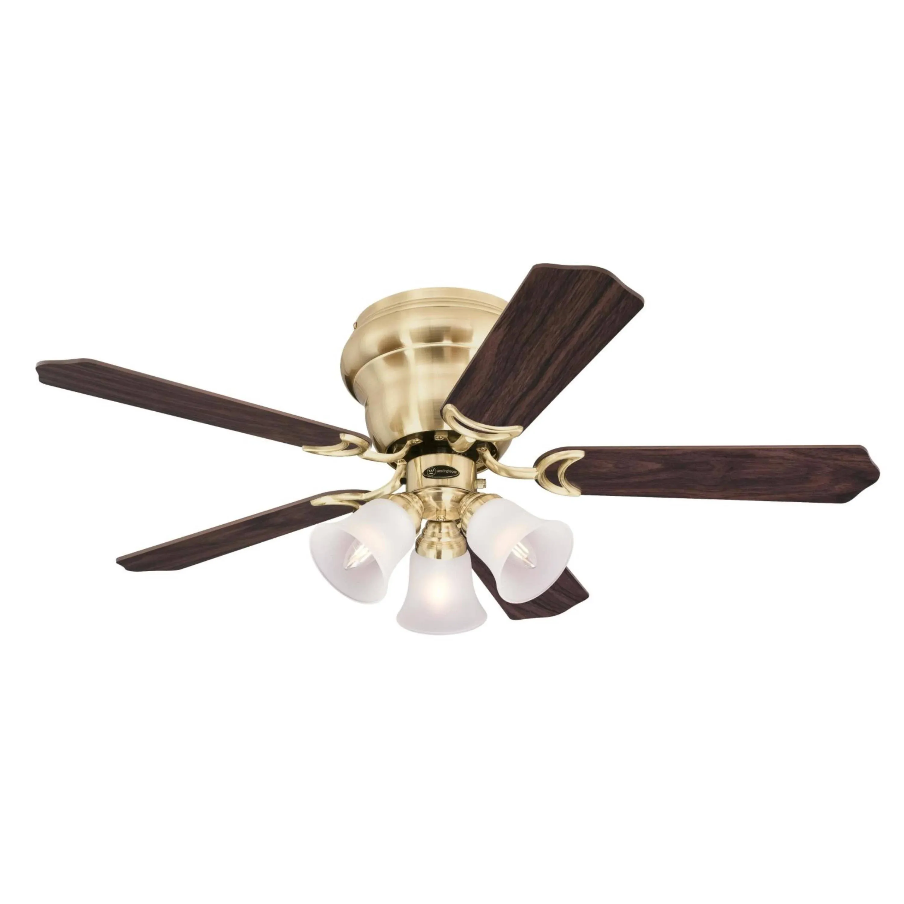 Westinghouse Contempra Trio 42 in. LED Satin Brass Ceiling Fan with Light Kit 7231500