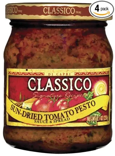 Classico Signature Recipes Sun-Dried Tomato Pesto Sauce & Spread, 8.1 oz. Jar