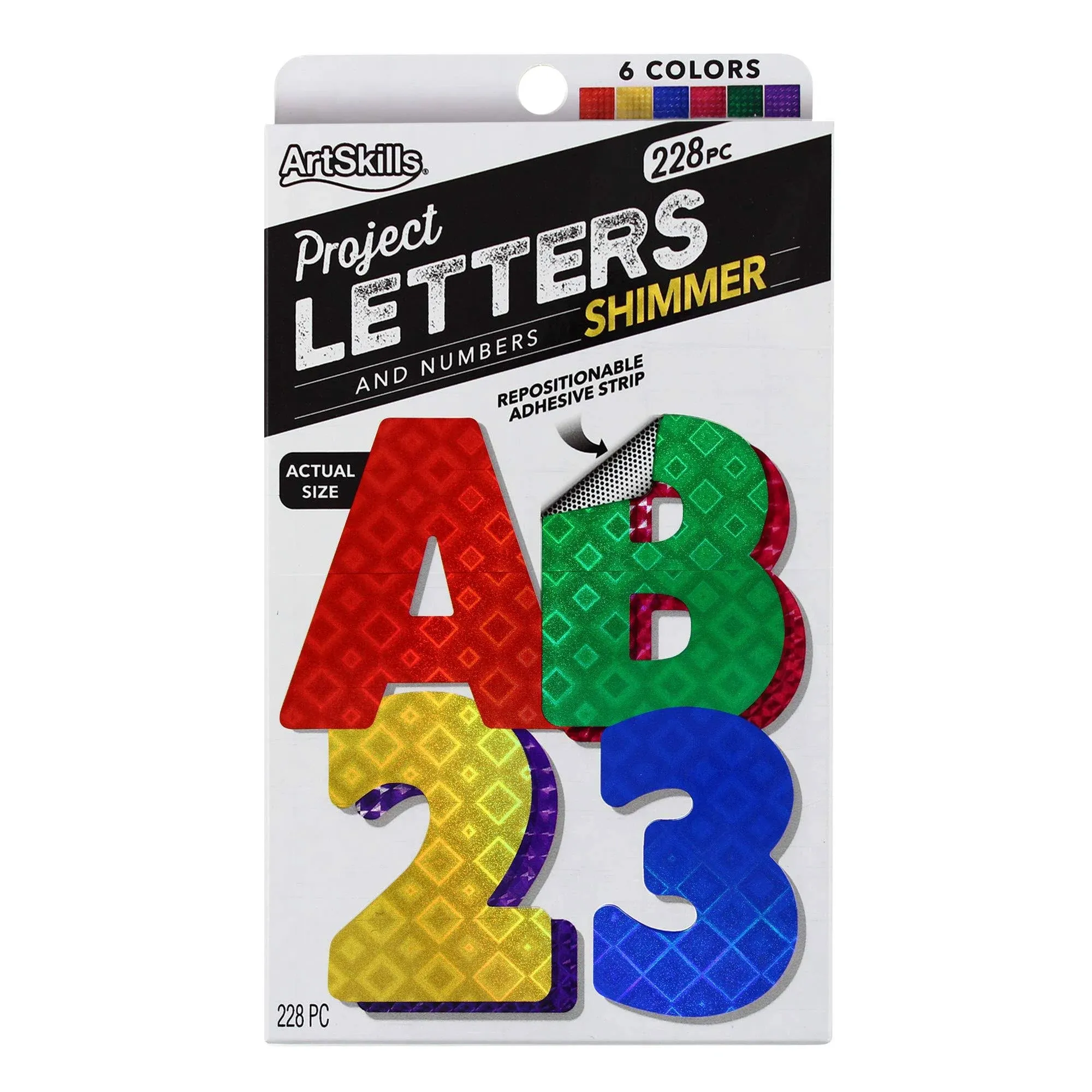 ArtSkills Adhesive Project Letters Poster Display Sign Peel &amp; Stick 228 pc