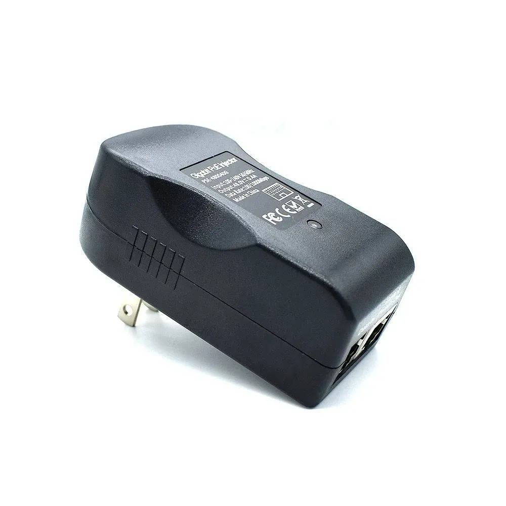 iCreatin Wall Plug Gigabit Power Over Ethernet POE Injector Max 24W Adapter