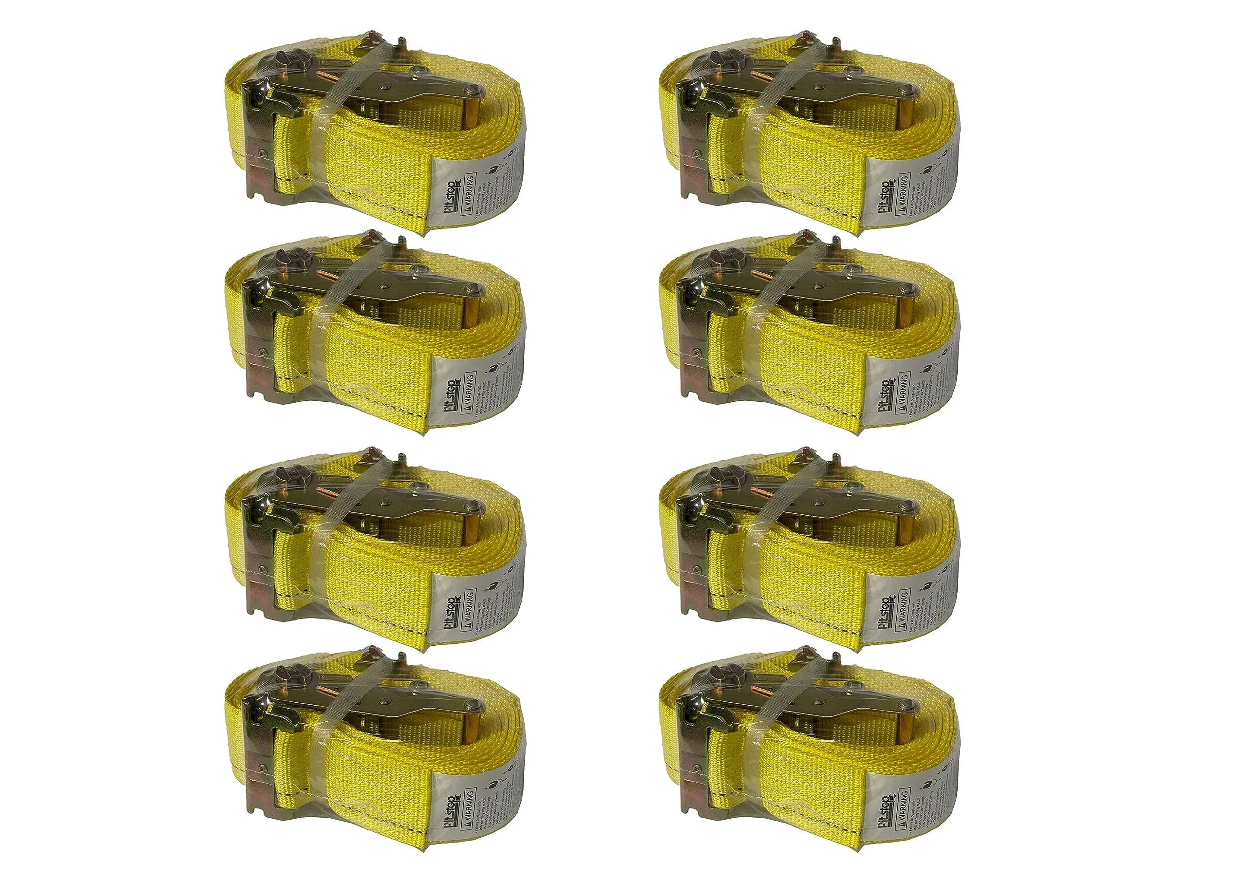 8 Pack 2" x 16' Ratchet Tie Down E Track Etrack Cargo Strap Truck Trailer Van  | eBay