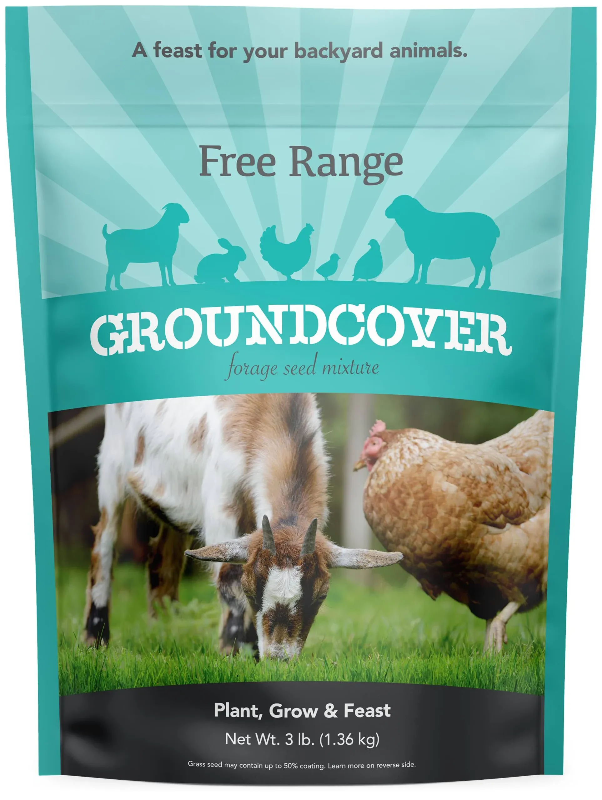 Barenbrug 25491 3 lb. Free Range Goundcover Pasture Seed Mix