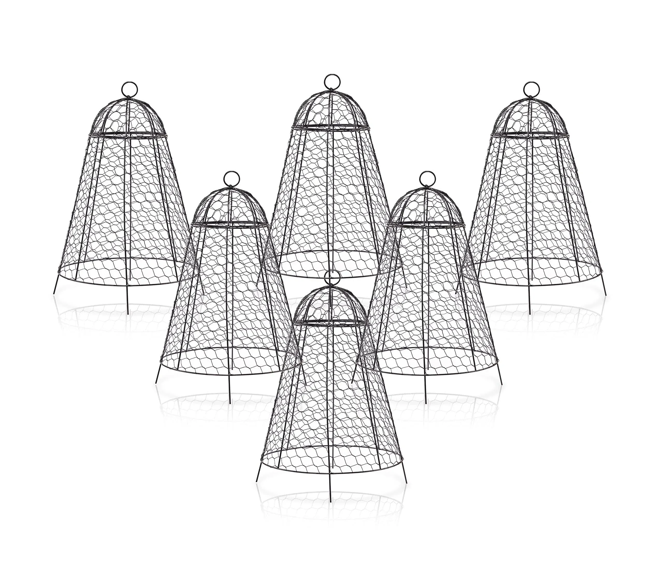 boldworks Garden Cloche Plant Protectors from Animals Chicken Wire Cloche Dome ...