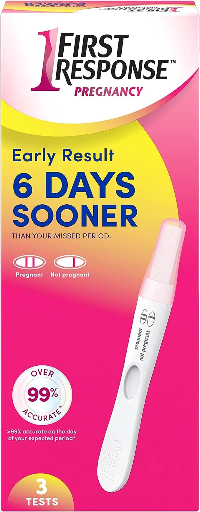 First Response Early Result Pregnancy Test, 3 Count (Packaging & Test Design May Vary)