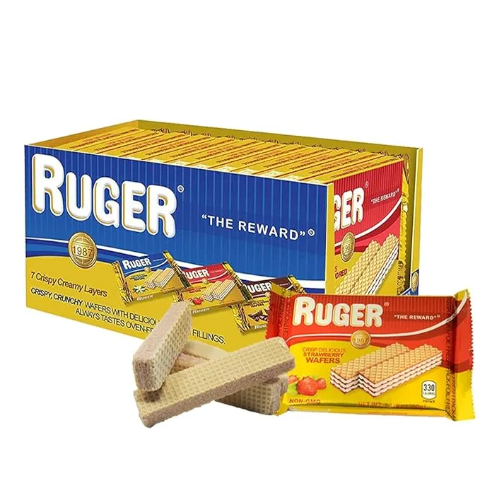 Ruger Australian Wafer Cookies Strawberry - 12 Packs