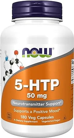 Now - 5-HTP 50 mg - 180 Veg Capsules