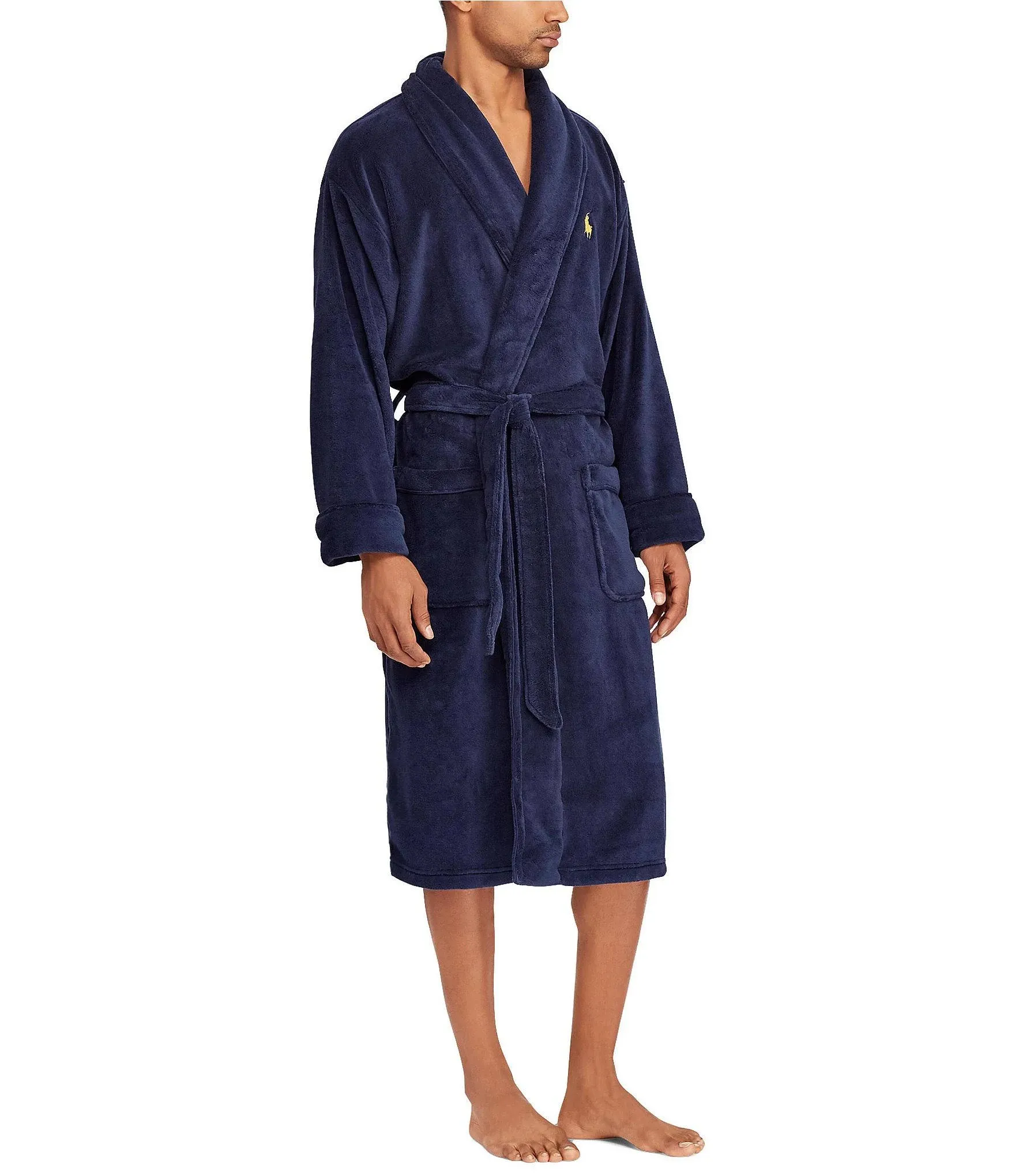 Polo Ralph Lauren Underwear Men's Solid Velour Kimono Robe