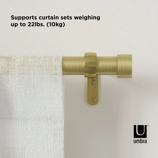 Cappa Double Curtain Rod Umbra